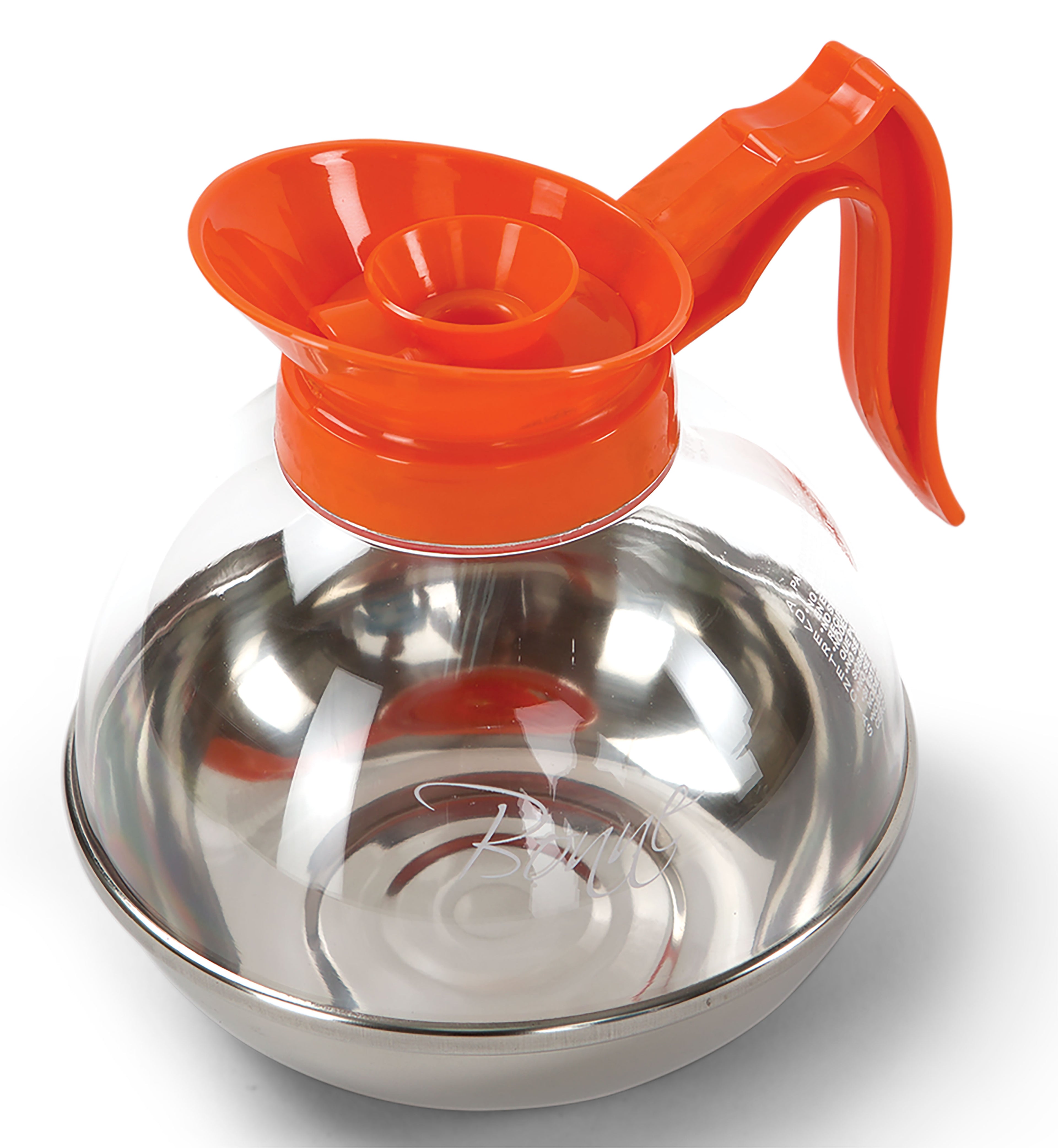 Jarra cafetera 1.7lt de colicarbonato con aluminio naranja