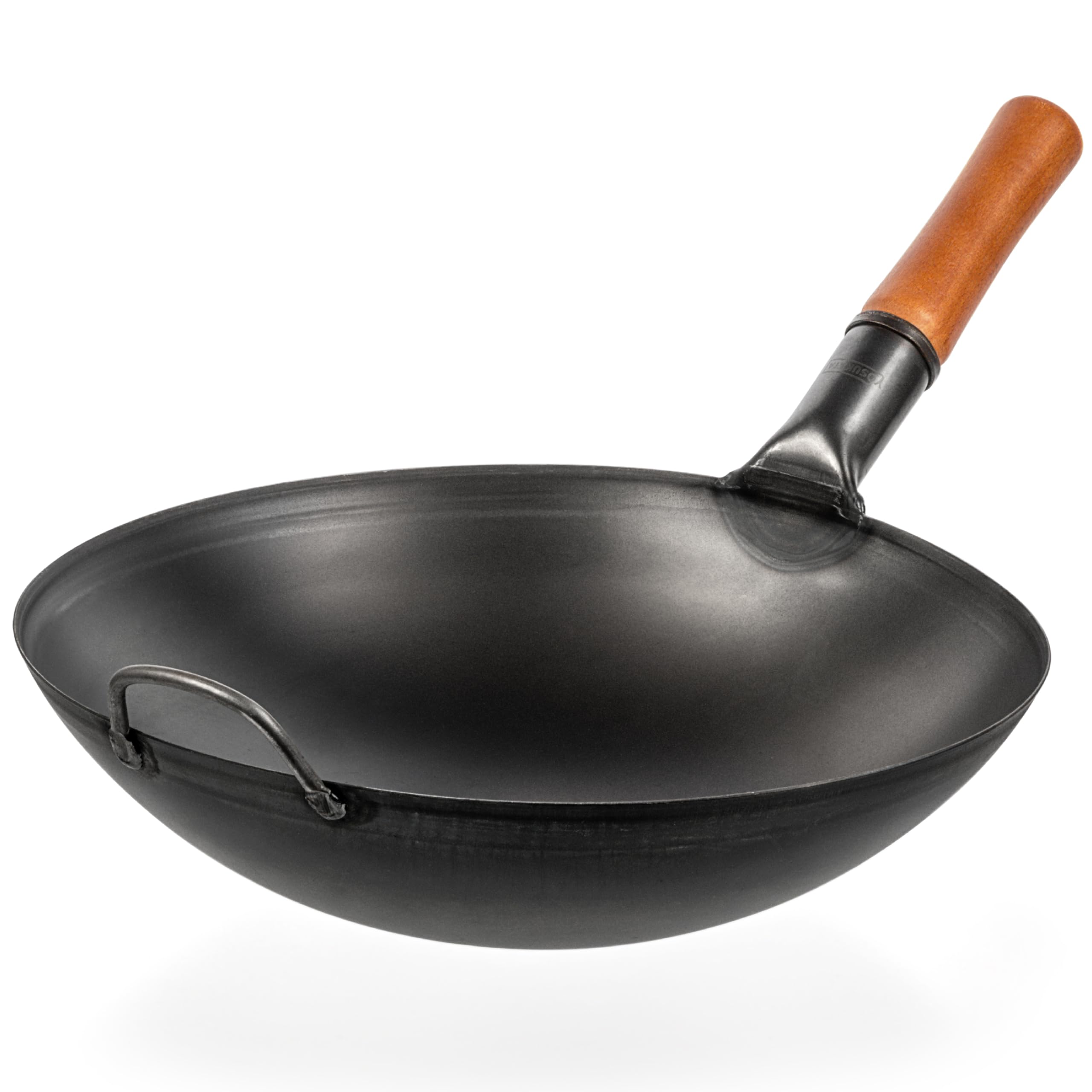 Wok chino 36x10cm mango madera