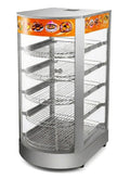 Vitrina caliente 5 niveles racks
