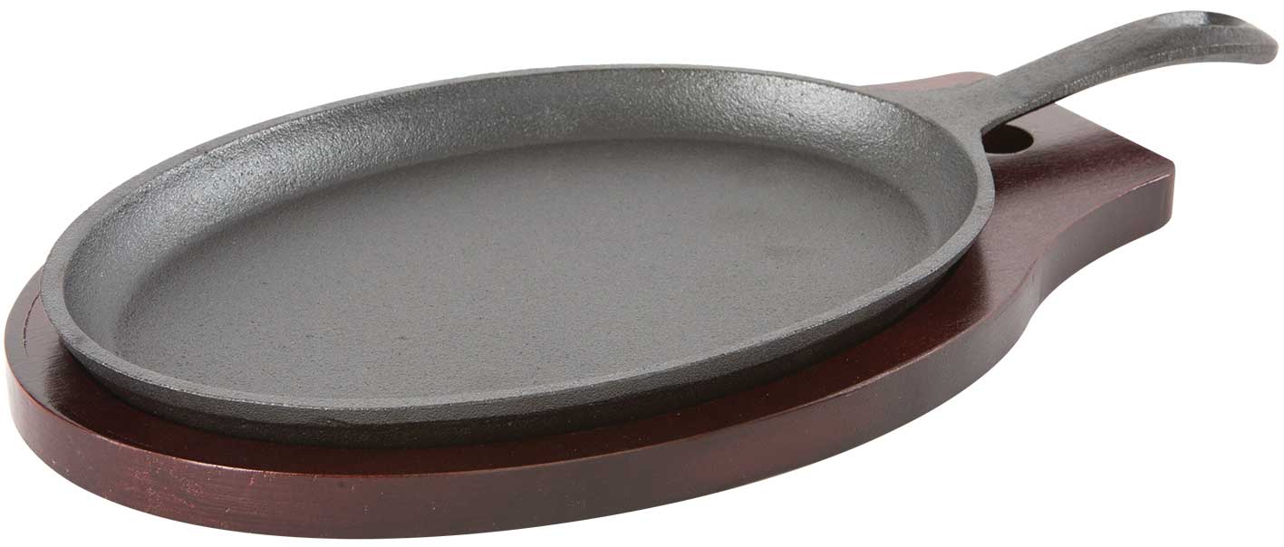 Sartén de hierro fundido 38x20 cm oval
