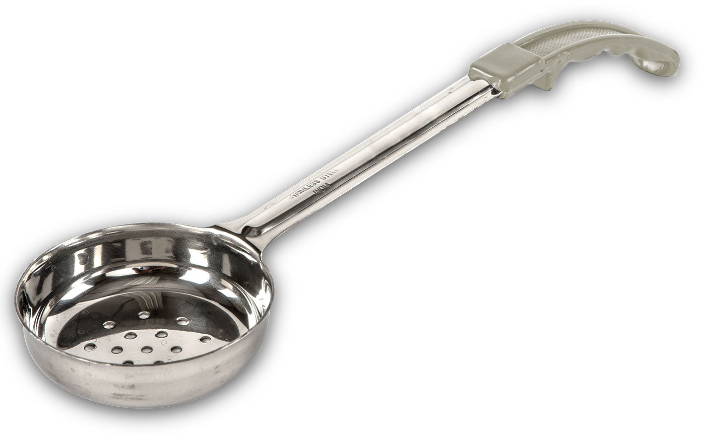 Cucharón plano perforado beige 3oz