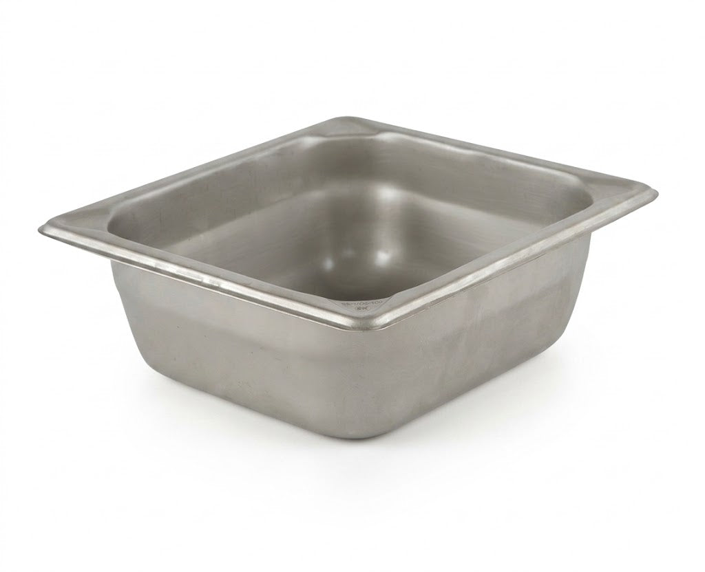 Fuente sexto de 6 cm de profundidad en acero inoxidable