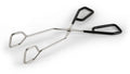 Pinza tijera de acero inoxidable 30cm con mango negro