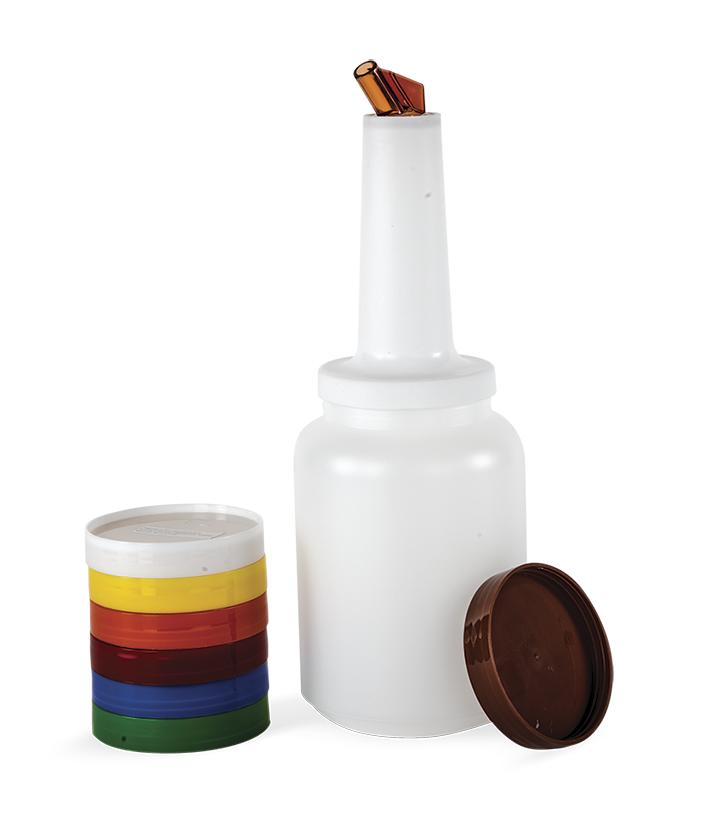 Bote para mezcla de 2 litros tapa color naranja