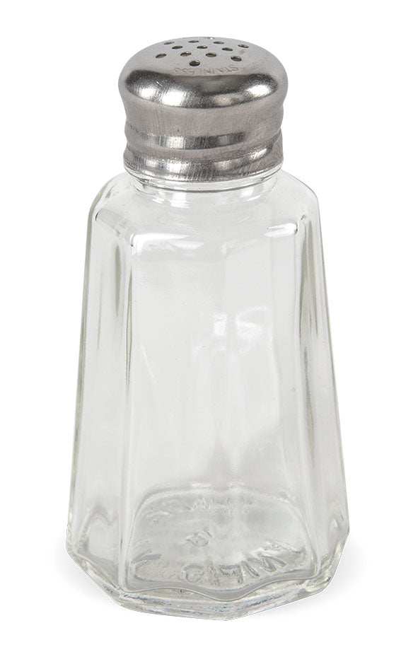 Salero cuadrado con tapa plana redonda 2oz