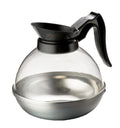 Jarra cafetera 1.7lt policarbonato con aluminio negra