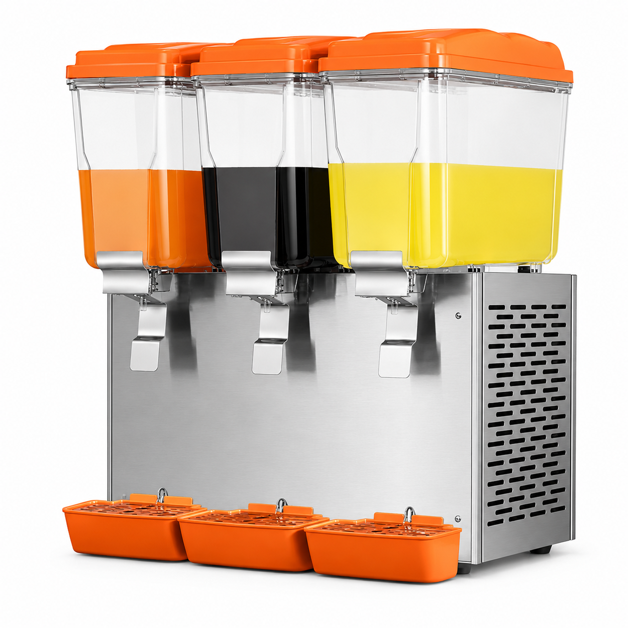 Dispensador de bebidas frías de 3 tinas para 12 litros