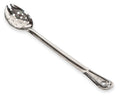 Cuchara para cocinar perforada de acero inoxidable lisa de 15 in