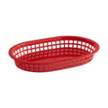 Canastilla de plástico roja