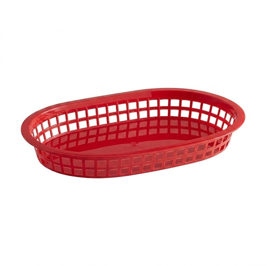 Canastilla de plástico roja