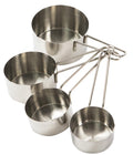 Tazas medidoras de acero inoxidable (4 piezas)