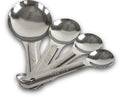 Cucharas medidoras  ligeras  de acero inoxidable (4 piezas)