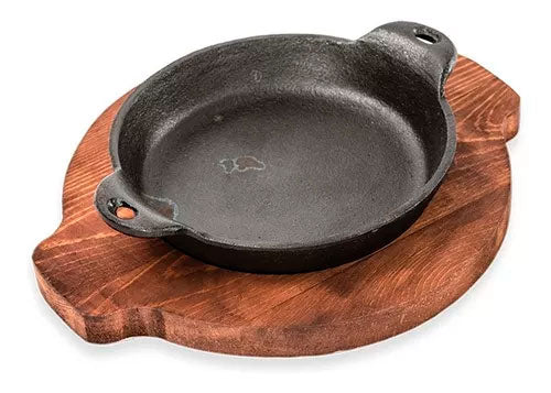 Base madera para comal con orejas