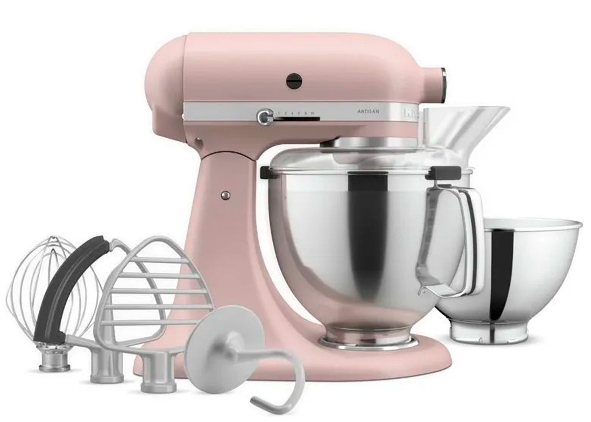 Batidora artisan 4.7lt rosa de 10 velocidades