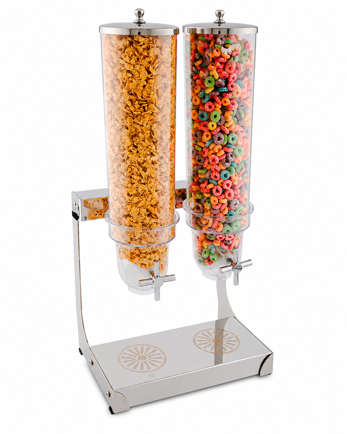 Dispensador de cereal de 2 tazones