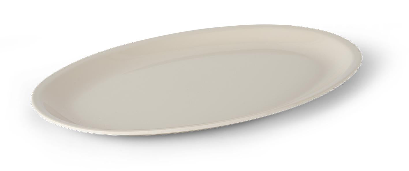 Platón oval 29cm melamina beige