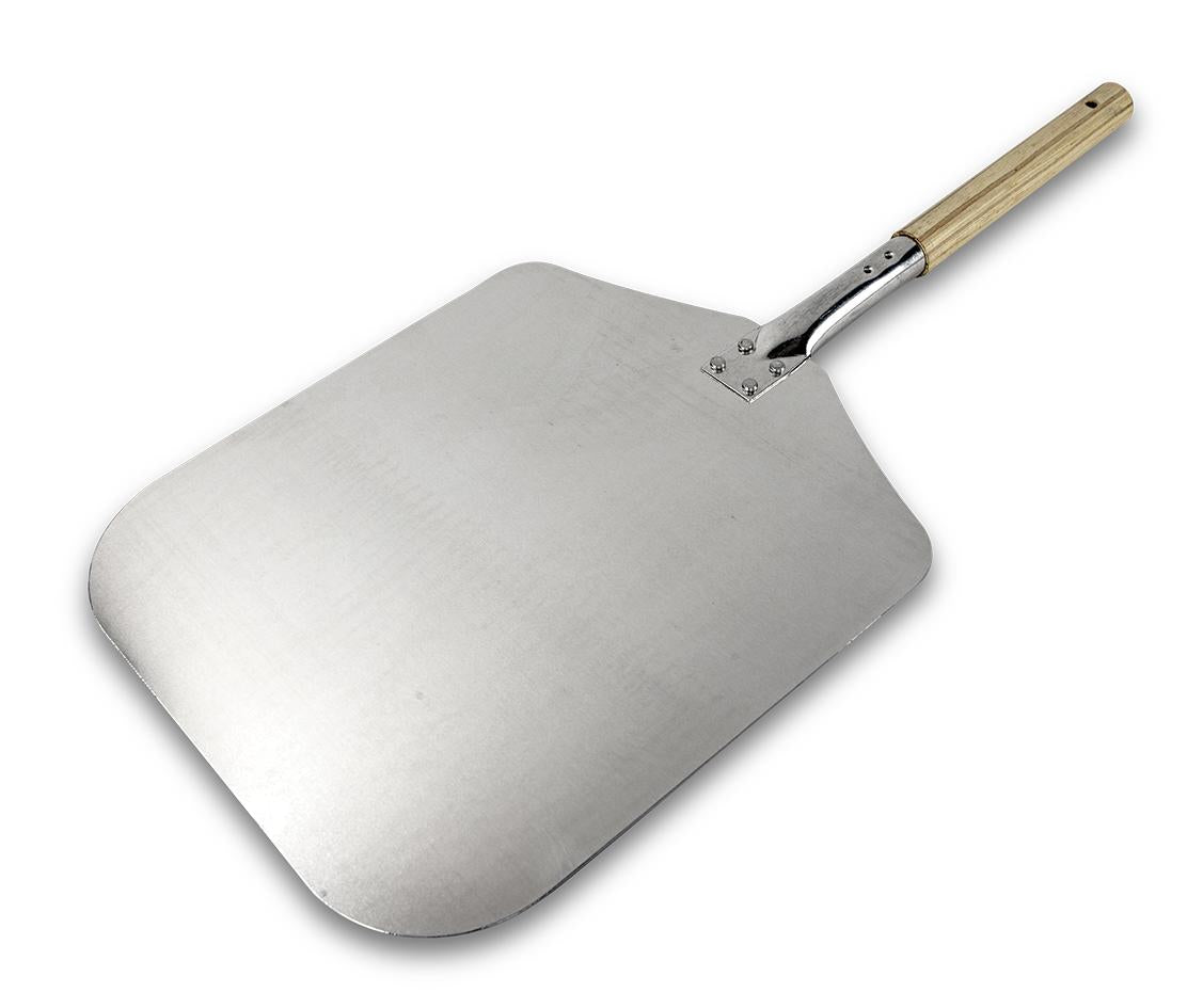 Pala para pizza de aluminio con mango madera 90cm