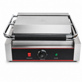 Panini acanalado con plancha plana