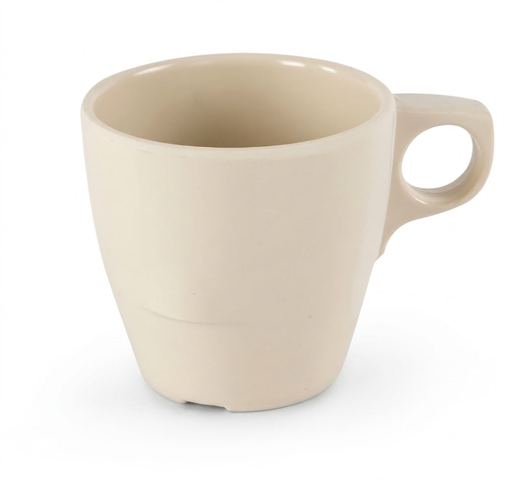 Taza estibable 227ml melamina beige