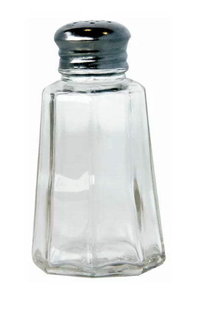 Salero cuadrado con tapa plana redondo 1oz