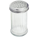 Salero de vidrio tapa plana redonda 12 oz