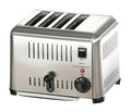 Tostador de pan de 4 rebanadas de acero inoxidable modelo AI TET-4